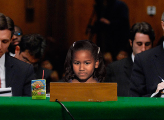 The first daughter responds to charges of hoarding taxpayer nickels.